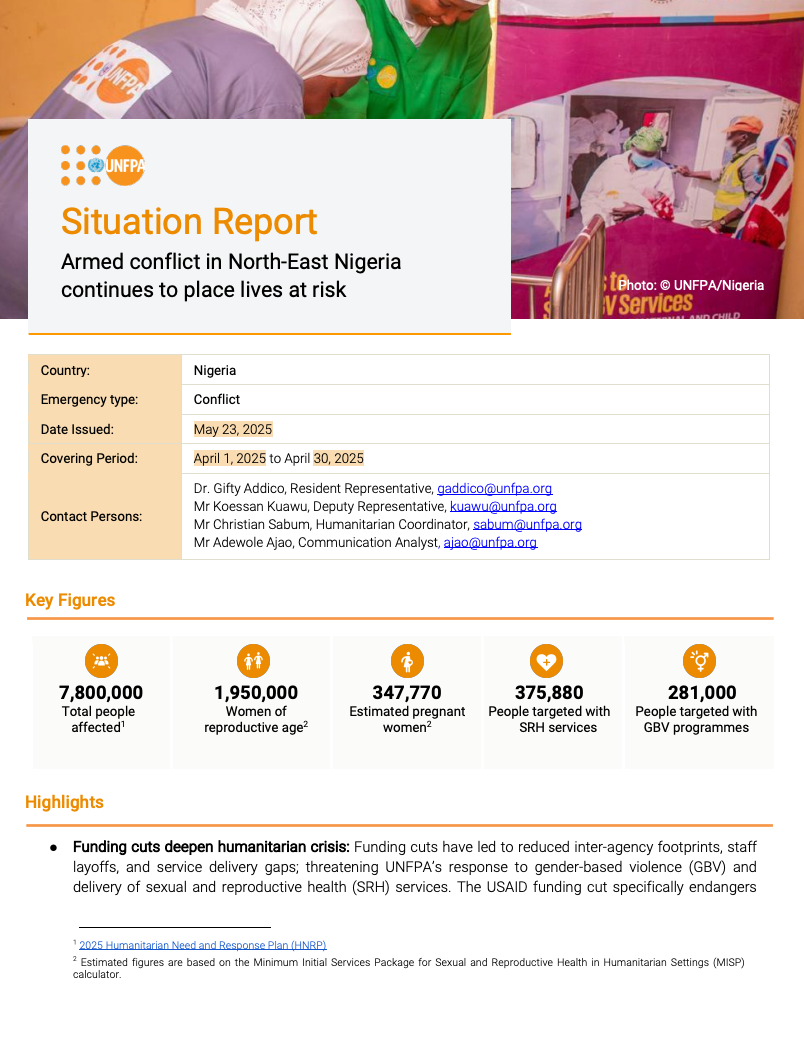 Nigeria Situation Report - April 2025