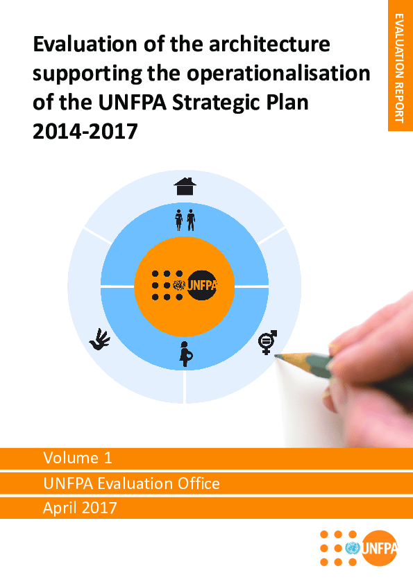 Evaluation of the architecture supporting the operationalisation of the UNFPA Strategic Plan (2014-2017) Evaluation of the architecture supporting the operationalisation of the UNFPA Strategic Plan (2014-2017)